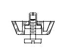 00 Series: 2-piece Foot / Bumper (Push-Screw Mount - Fast Foot)